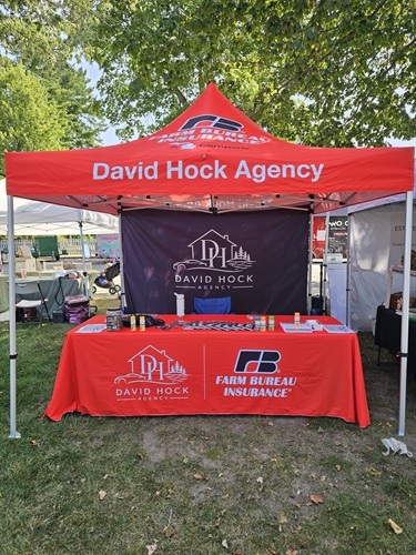 Tent at Food Truck Friday