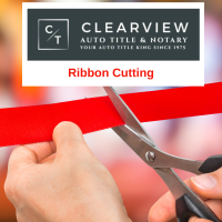 Ribbon Cutting at Clearview Auto Title & Notary