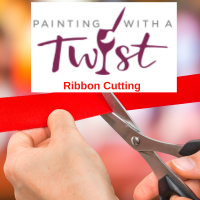 Ribbon Cutting at Painting with a Twist - New Mandeville Location