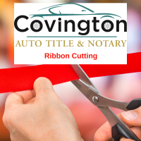 Ribbon Cutting at Covington Auto Title & Notary