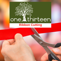 Ribbon Cutting for 1 Year Anniversary of one thirteen
