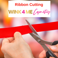 Ribbon Cutting at Wink4Me Cosmetics
