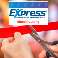 Ribbon Cutting at Express Employment Professionals