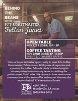 PJ's Coffee Meet the Roastmaster Felton Jones