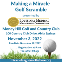 MIRACLE LEAGUE NORTHSHORE TO HOST 6TH ANNUAL MAKING A MIRACLE GOLF SCRAMBLE TOURNAMENT