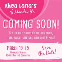 Rhea Lana's of Mandeville Children's Consignment Event