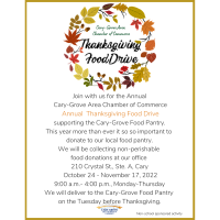 Cary-Grove Area Chamber of Commerce Thanksgiving Food Drive '22