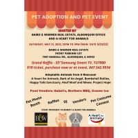 Pet Adoption & Pet Event Hosted by Baird & Warner Real Estate/NEW DATE