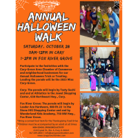 Annual Halloween Walk in Cary and Fox River Grove 2023