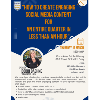 Chamber University~"How to Create Engaging Social Media content for an Entire Quarter in Less than an hour"