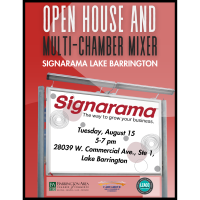 Open House and Multi-Chamber Mixer at Signarama Lake Barrington 