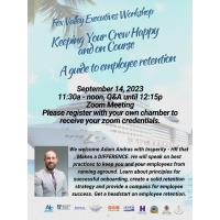 Fox Valley Chambers Webinar-"Keeping Your Crew Happy & on Course-Guide to Employee Retention"