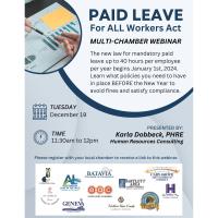 Fox Valley Chambers Webinar-"Paid Leave for ALL Workers Act"