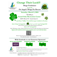 "Change Their Luck" Bingo Fundraise4r for On Angels' Wings Pet Rescue