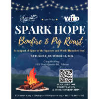 Spark Hope Bonfire & Pig Roast with Home of the Sparrow