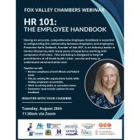 Fox Valley Chamber Webinar "HR 101: The Employee Handbook"