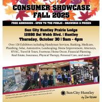 Del Webb's Sun City Huntley 2025 Fall Consumer Showcase