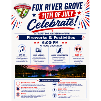 Fox River Grove Fireworks 2026