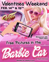 Strike a Pose in the Barbie Car This Valentine’s Day Weekend!