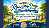 Celebrate Global Running Day at Free Community Run/Walk Event at  Three Oaks Recreation Area in Crystal Lake