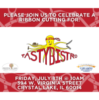 Ribbon Cutting and Grand Opening of Tasty Bistro in Crystal Lake