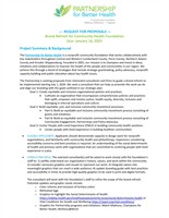 Partnership for Better Health Seeking Proposals: Brand Refresh