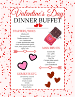 Valentine's dinner buffet