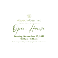 Open House at Alspach & Gearhart Funeral Home 
