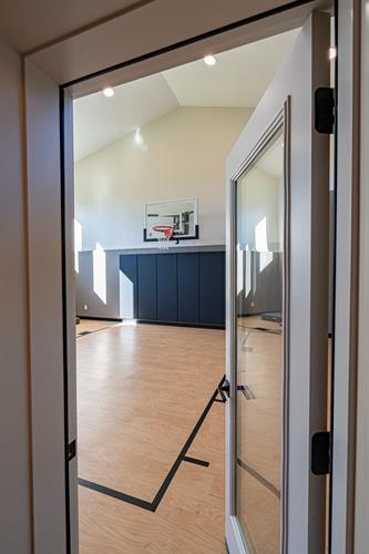 Completed in 2025, Chanhassen home addition and activity court.