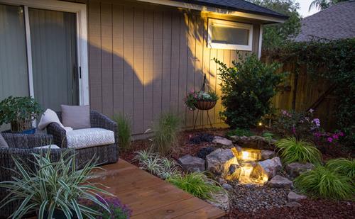 water feature pondless waterfall