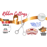 Ribbon Cutting Poppy's BBQ, Bake N Soda, and Sockos Tacos