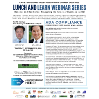 Lunch and Learn Webinars Sponsored by V.A.C.E.