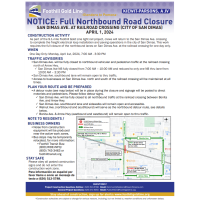 Notice: Foothill Gold Line Closure