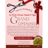 Le Petit Tresor Salon Spa Ribbon Cutting Celebration