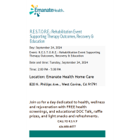 R.E.S.T.O.R.E. Rehabilitation Event Support Therapy Outcomes,Recovery & Education