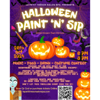 Halloween Paint 'N' Sip at Le Petit Tresor Salon & Spa