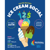 McKinley's Ice Cream Social & Birthday Celebration