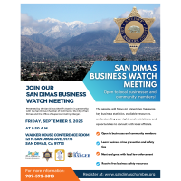 San Dimas Business Watch Meeting