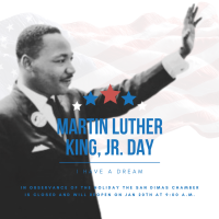 Chamber Office Closed ~ Martin Luther King Jr. Day