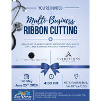Multi- Business Ribbon Cutting Celebration