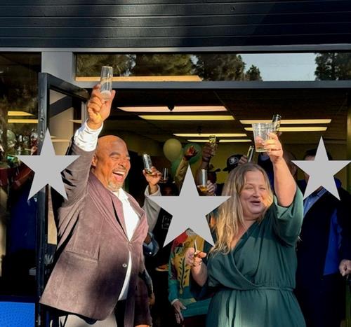 Cheers from our owners! So excited to be here in San Dimas!