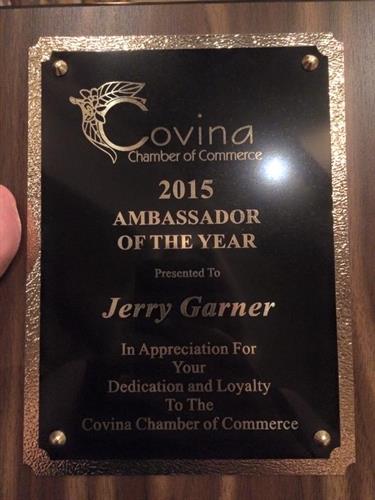 Ambassador of the Year with Covina Chamber!