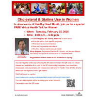 Cholesterol & Statins Use in Women News Release: 2/3/2025