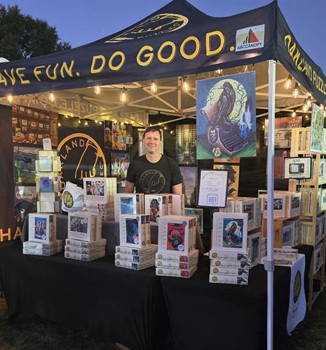 We participate in local and regional pop-up markets, neighborhood festivals, and arts and crafts fairs.