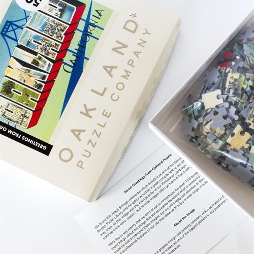 We offer a variety of puzzles that promote Bay Area artists and organizations