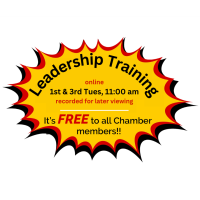 Chamber Members' Online Leadership Training - 1st & 3rd Tuesday of the month