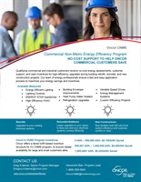 Oncor Commercial Energy Efficiency Program NO-COST SUPPORT TO HELP ONCOR COMMERCIAL CUSTOMERS SAVE