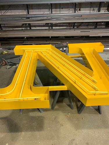 Open Face Neon Channel Letters.  GO DRAGONS!