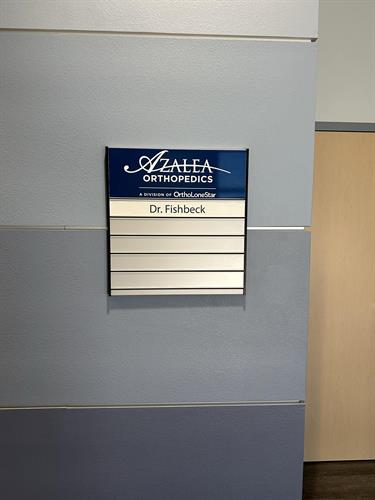 Interior directory sign