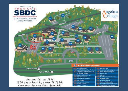 SBDC Community Services location map